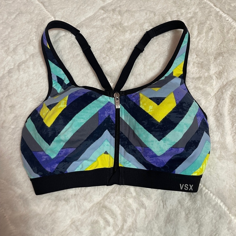 Victorias Secret Vsx Knockout Sport Front Close Underwire Support Sports Bra 32B